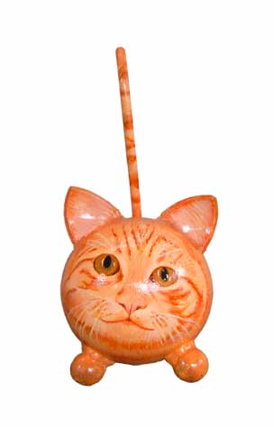 The Painted Kitty Urn with Ears