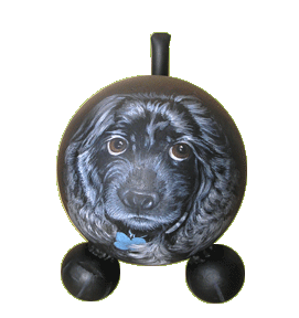 Painted Dog Memorial Urn