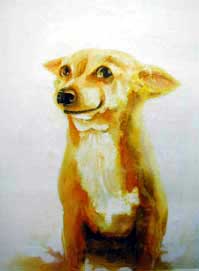 white memorial portrait