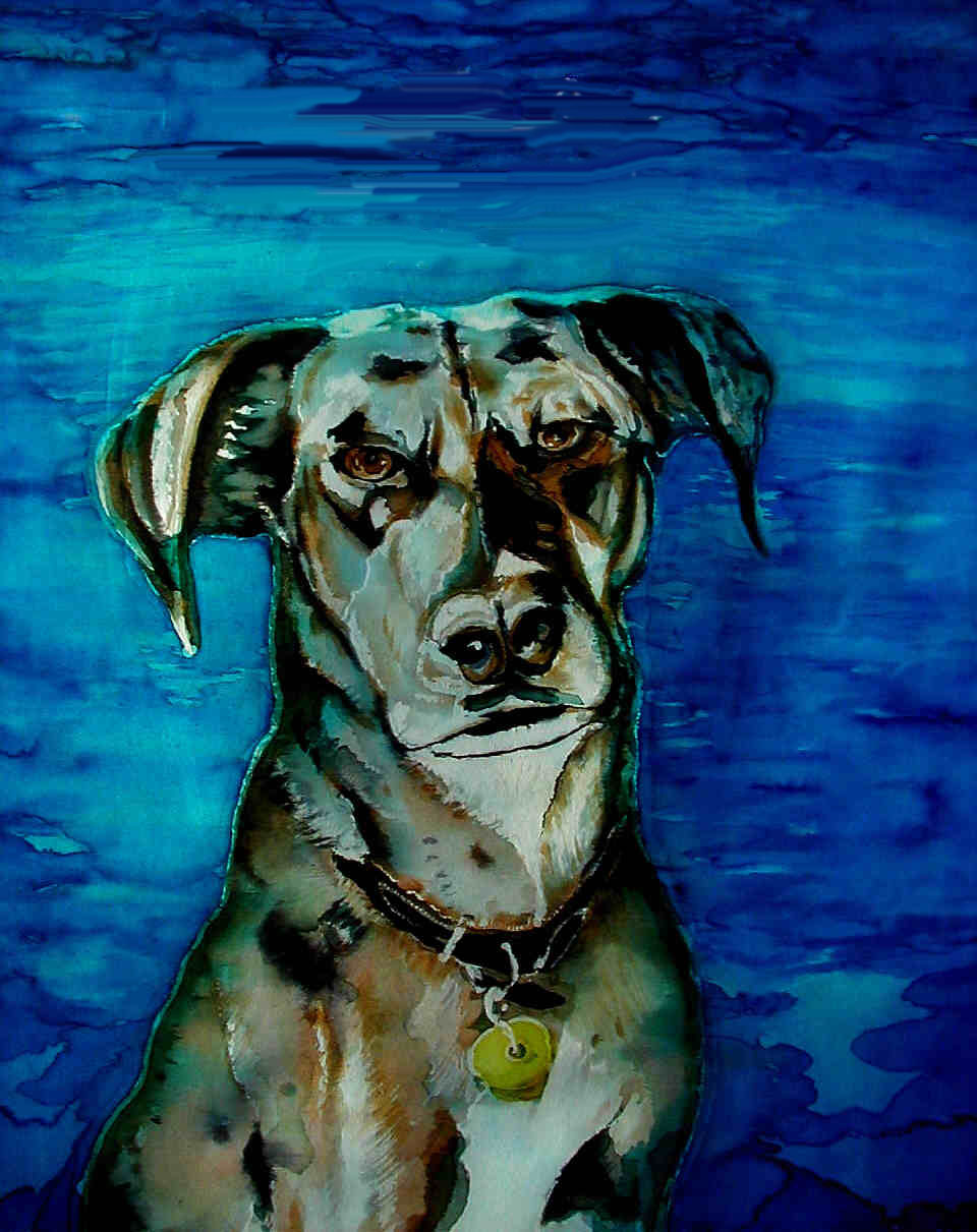 memorial painting on silk