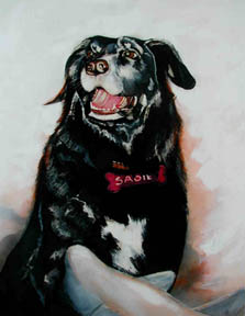 dog memorial painting